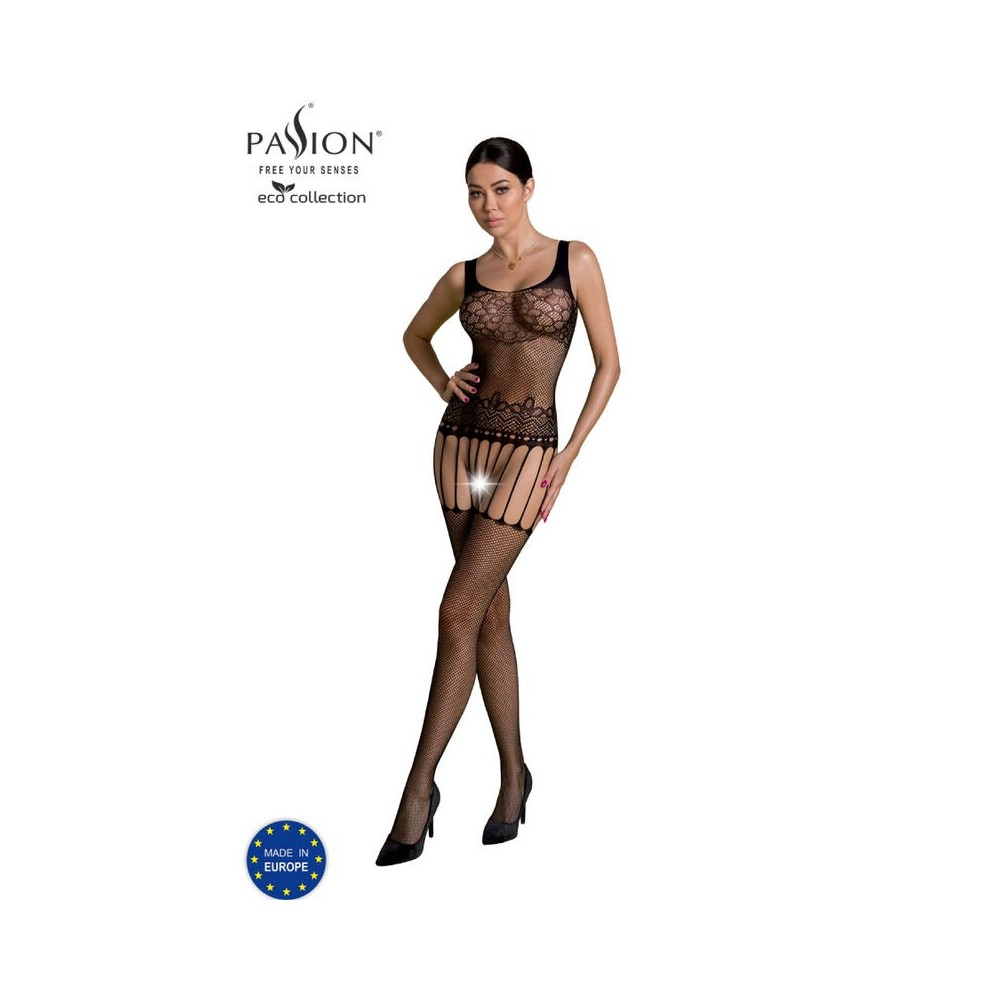 PASSION - BODYSTOCKING ECO COLLECTION ECO BS001 NOIR