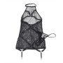 SUBLLIME - ROBE TRANSPARENTE COL DOS NOIR L/XL
