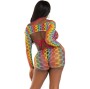LEG AVENUE - CONJUNTO DE TRÊS PEÇAS MULTICOLOR