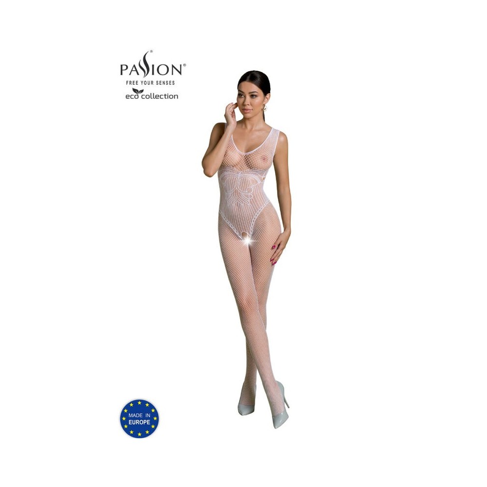 PASSION - COLEO ECO BODYSTOCKING ECO BS003 BRANCO