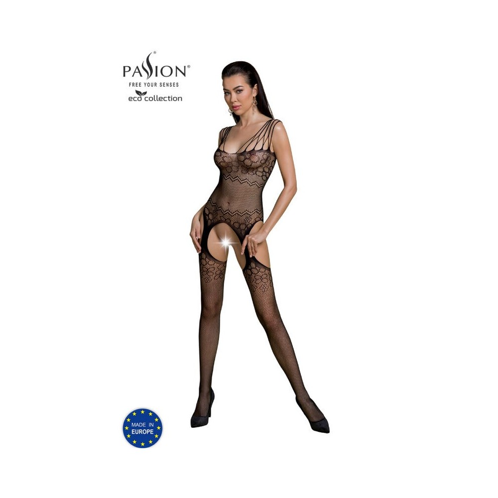 PASSION - BODYSTOCKING ECO COLLECTION ECO BS004 NOIR