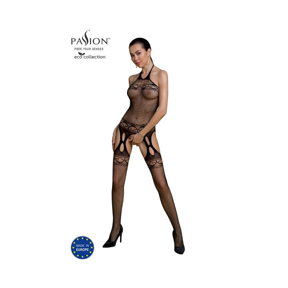 PASSION - BODYSTOCKING ECO COLLECTION ECO BS006 NOIR