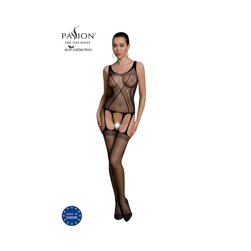 PASSION - BODYSTOCKING ECO COLLECTION ECO BS007 NOIR