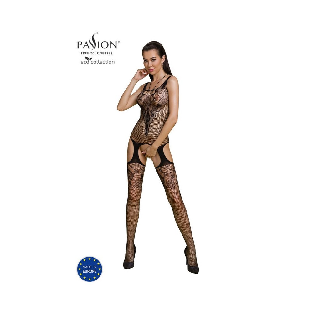 PASSION - BODYSTOCKING ECO COLLECTION ECO BS011 NOIR