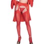 CHILIROSE - CR 4312 GARTER STOCKINGS RED S/M