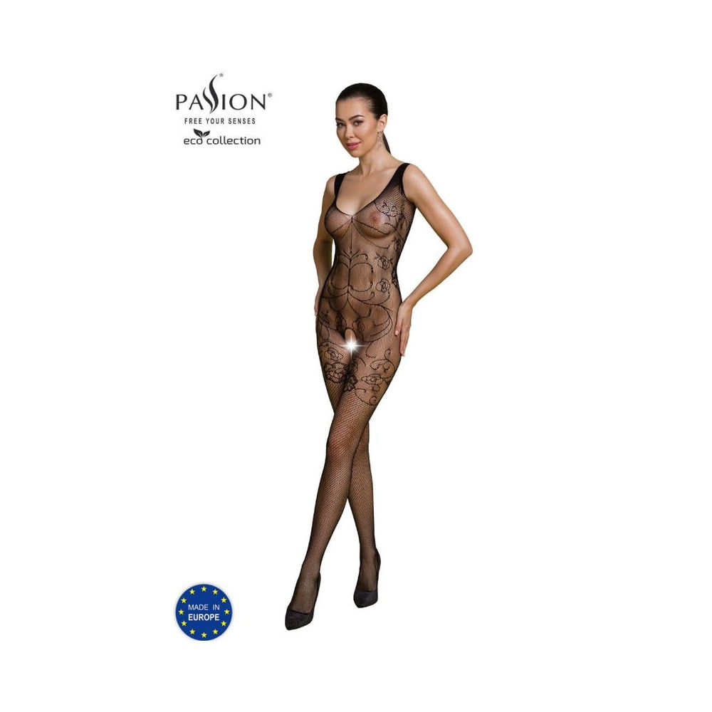 PASSION - BODYSTOCKING ECO COLLECTION ECO BS012 NOIR