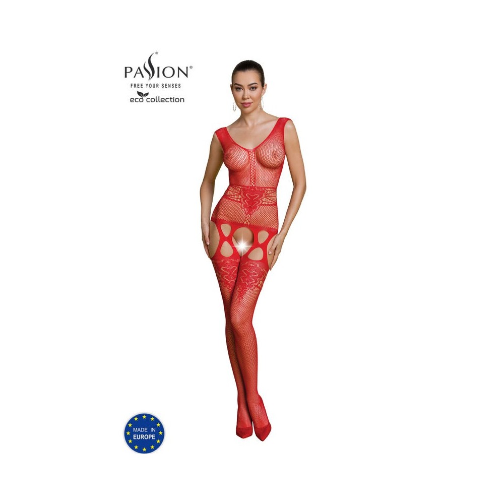 PASSION - COLEO ECO BODYSTOCKING ECO BS014 VERMELHO