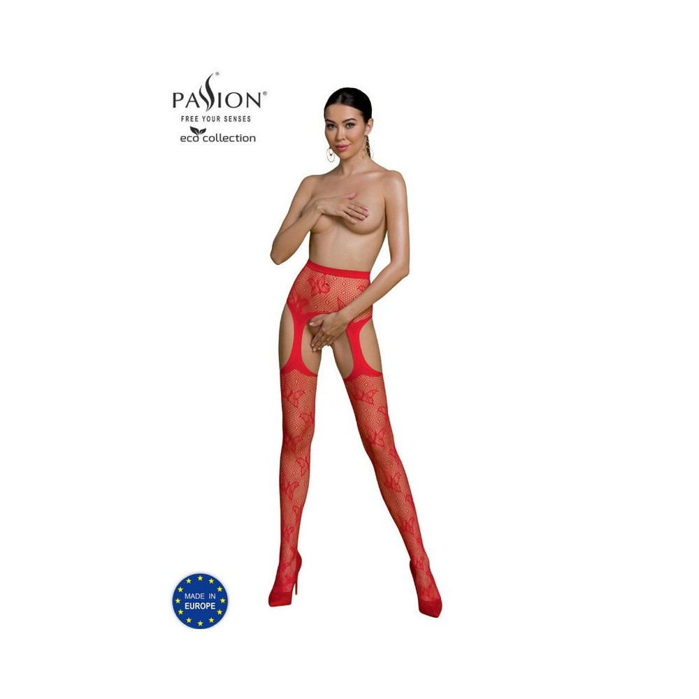 PASSION - BODYSTOCKING ECO COLLECTION ECO S001 ROUGE