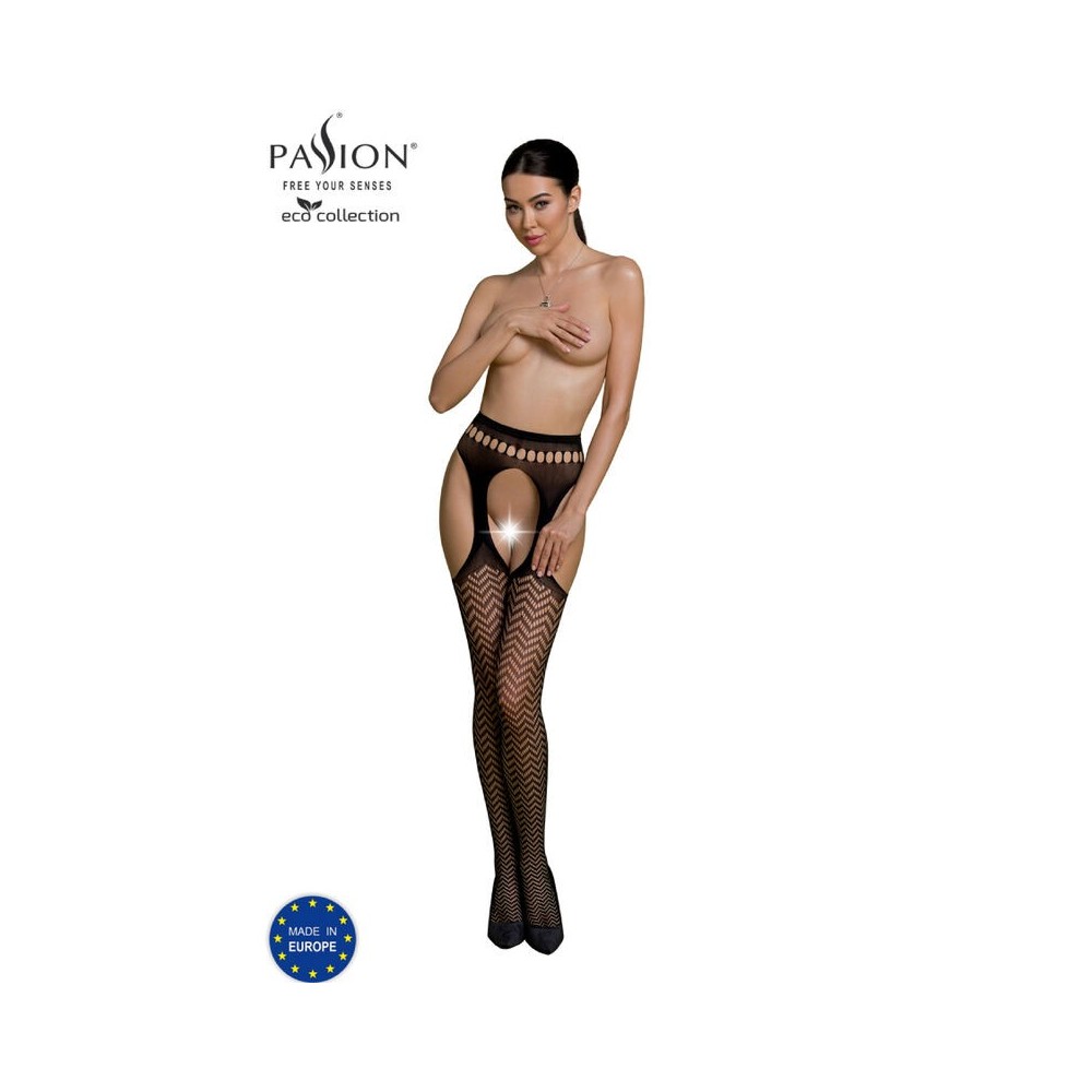 PASSION - BODYSTOCKING ECO COLLECTION ECO S002 NOIR