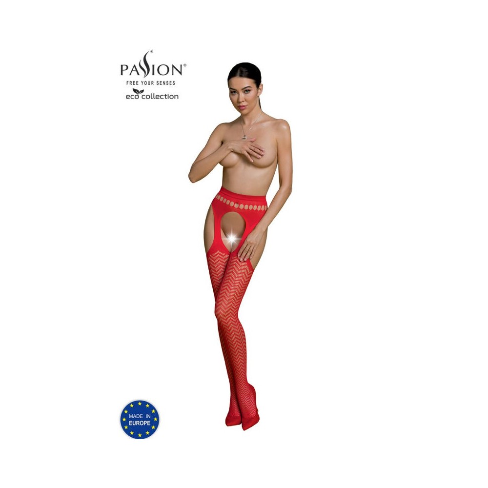 PASSION - BODYSTOCKING ECO COLLECTION ECO S002 ROUGE