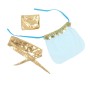 SUBBLIME - SET DI LINGERIE BLU STILE INDIA L/XL