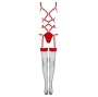 LIVCO CORSETTI FASHION - THIARA LC 20213 SET BODY + STRÜMPFE ROT S/M