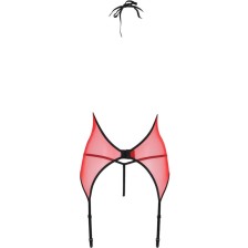 PASSION - CORSETTO PEONIA LINEA EROTICA ROSSO L/XL