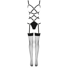 LIVCO CORSETTI FASHION - THIARA LC 20213 SET BODY + CALZE NERO S/M