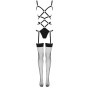 LIVCO CORSETTI FASHION - THIARA LC 20213 SET BODY + STRÜMPFE SCHWARZ S/M