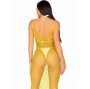 LEG AVENUE - LONG NET DRESS YELLOW ONE SIZE
