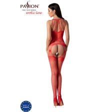 PASSION - BS095 ROTER BODYSTOCKING, EINE GRÖSSE