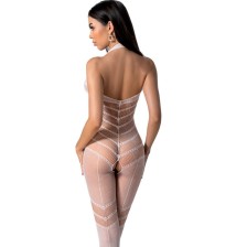 PASSION - BS100 WEISSER BODYSTOCKING, EINE GRÖSSE