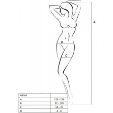 PASSION - BODYSTOCKING BIANCO BS100 TAGLIA UNICA