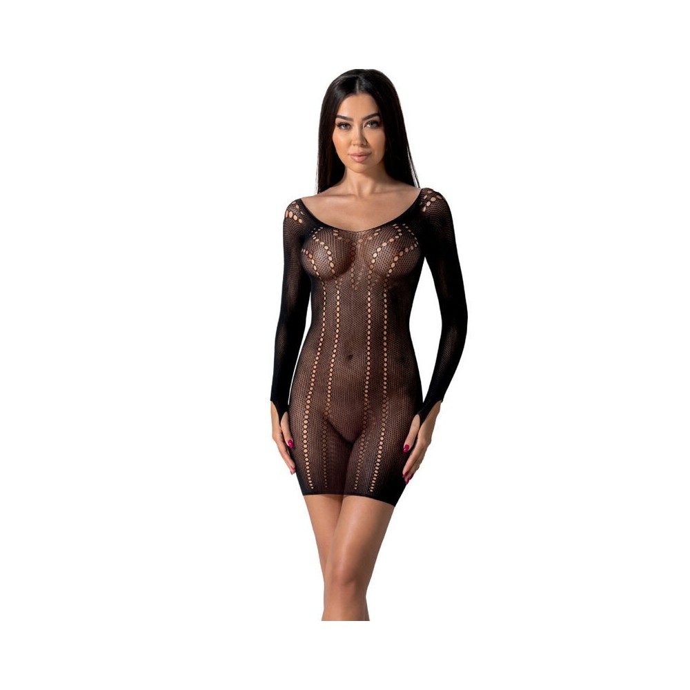 PASSION - BS101 BODYSTOCKING BLACK ONE SIZE