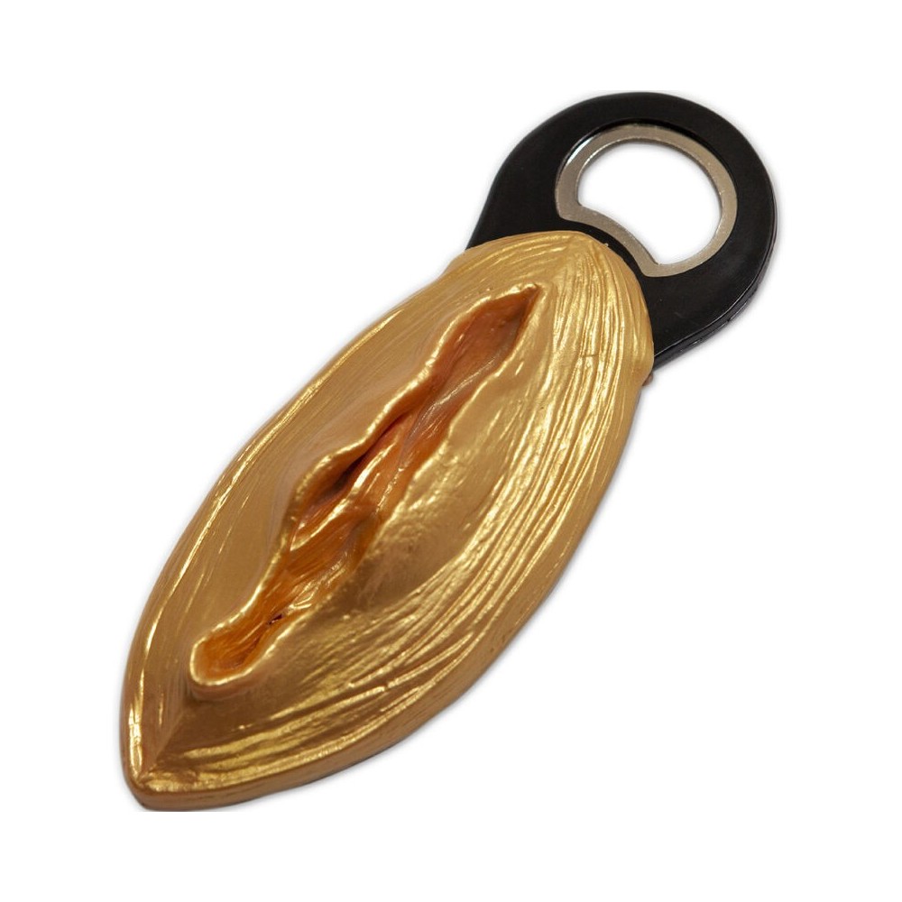 DIABLO PICANTE - SCHWARZ-GOLDENER ÖFFNER IN VAGINAFORM