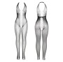 SUBBLIME - 951832 BODYSTOCKING CON SCHIENA APERTA E DETTAGLI INCROCIATI NERO TAGLIA UNICA