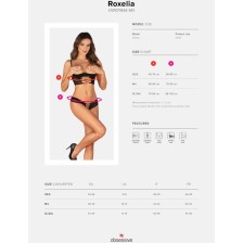 OBSESSIVE - ROXELIA-SET ZWEITEILIG KÖRPERLOS XL/XXL