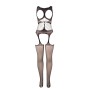 SUBBLIME - 951900 BODYSTOCKING RÉSILLE SANS FOURRURE AVEC COQUE ET ÉPAULES OUVERTES NOIR TAILLE UNIQUE