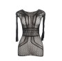 SUBBLIME - 951931 ROBE COURTE EN RÉSILLE AVEC DOS NU TAILLE UNIQUE