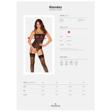 OBSESSIVE - GLANDEZ TEDDY CROTCHLESS XL/XXL