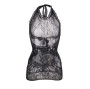 SUBBLIME - 952075 VESTIDO CURTO DE REDE COM DETALHE NAS COSTAS E CORAO PRETO TAMANHO ÚNICO