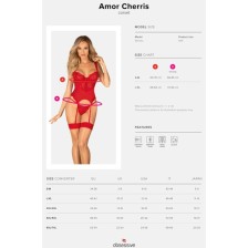 OBSESSIVE - AMOR CHERRIS CORSET & THONG S/M