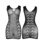 SUBBLIME - 952167 VESTITO CORTO A RETE ELASTICA NERO TAGLIA UNICA