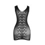 SUBBLIME - 952167 SHORT ELASTIC FISHNET DRESS BLACK ONE SIZE