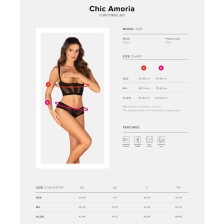 OBSESSIVE - ENSEMBLE CHIC AMORIA 2 PIÈCES CUPLESS XL/XXL