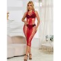 SUBBLIME - 952327 VESTITO LUNGO A RETE ROSSO TAGLIA UNICA