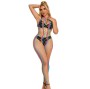 SUBBLIME - 952358 RAINBOW MESH NECKHOLDER-BODYSTOCKING XS/M
