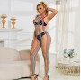SUBBLIME - 952358 RAINBOW MESH NECKHOLDER-BODYSTOCKING XS/M