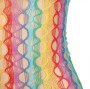 SUBBLIME - 952365 VESTITO A RETE CON SPALLE NUDE ARCOBALENO TAGLIA UNICA