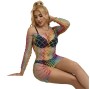 SUBBLIME - 952426 ROBE RÉSILLE MANCHES LONGUES ARC-EN-CIEL TAILLE UNIQUE