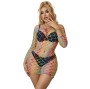 SUBBLIME - 952426 ROBE RÉSILLE MANCHES LONGUES ARC-EN-CIEL TAILLE UNIQUE