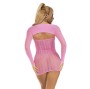 SUBBLIME - 952471 VESTITO A RETE ROSA TAGLIA UNICA