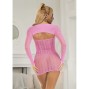 SUBBLIME - 952471 VESTIDO ROSA EM REDE TAMANHO ÚNICO