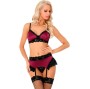 LIVCO CORSETTI FASHION - NAHIR LC 20214 REGGISENO + SLIP + CINTURA S/M
