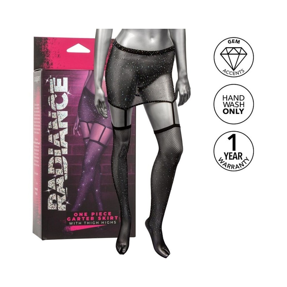 CALEXOTICS - RADIANCE GARTER SKIRT THIGH HIGHS