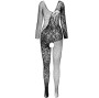 PASSION - BS 107 BODYSTOCKING PRETO TAMANHO ÚNICO