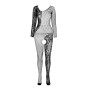 PASSION - BS 107 BODYSTOCKING WHITE ONE SIZE