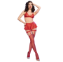 CHILIROSE - CR 4716 ENSEMBLE 3 PIÈCES ROUGE L