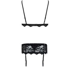 LIVCO CORSETTI FASHION - BELITA LC 90231 BRA + PANTY + GARTER BELT BLACK S/M