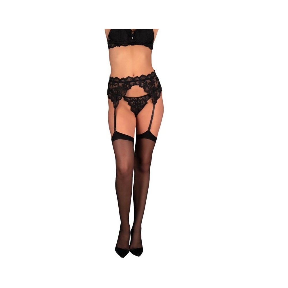 LIVCO CORSETTI FASHION - SOLIANA LC 90424-1 CINTA-LIGA PRETA